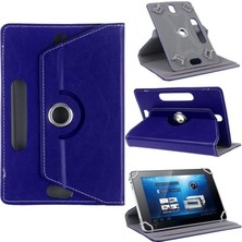Lenovo Smart Tab M8 TB-8505FS Tablet Kılıf Deri Standlı Dönerli Universal 8 Inç
