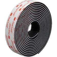Çift Kilitli Tekrar Kapatılabilir Bağlantı Elemanı TB3550CF, Tip 250/250, 1 Rulo, Siyah, 1" x 10 Ft, Endüstriyel Kullanım, Sıcaklık, Nem, Uv Dirençli, Çıtçıtlı Kapalı, Tekrarlanan Açma ve Kapatma