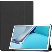 Huawei Matepad 11 2021 Için Delüx Leather Serisi Standlı Kılıf - Siyah