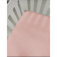 80X130 Lastikli Ranforce Bebek Çarşaf Takımı - Toz Pembe