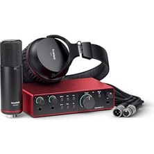Scarlett 2i2 Studio Gen 4 Ses Kayıt Paketi: Şarkı Yazarları Için Kayıt, Yayın ve Podcasting Için Kondansatör Mikrofon ve Kulaklık, USB Audio Arayüzü