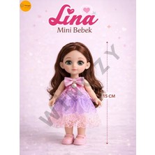 Wingzy Oyuncak Lina Bebek, 15 cm Aksesuarlı Bebek Set, Kız Çocukları Için Hediye