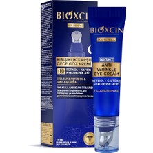 Age Reverse Gece Göz Kremi 15 ml – Retinol, Kolajen, Hyaluronik Asit ve Bitkisel Kompleks Içerikli – Kırışıklık Karşıtı ve Aydınlatıcı Etki