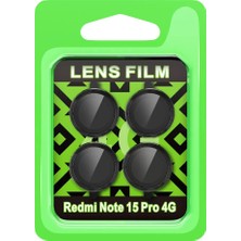 Akmanora Newface Xiaomi Redmi Note 15 Pro 4g Raze Metal Kamera Lens - Siyah