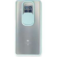 Akmanora Newface Xiaomi Mi 10T Lite Kılıf Palm Buzlu Kamera Sürgülü Silikon - Turkuaz