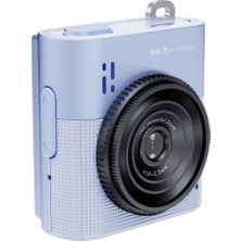 Çeşithane S5S6 Mini Dijital Kamera 64MP IPS Ekran Taşınabilir Vlog-Mavi
