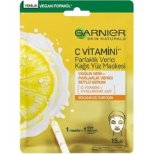 C Vitamini Parlaklık Verici Kağıt Yüz Maskesi
