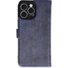 Akmanora Newface Apple iPhone 16 Pro Max Kılıf Trend S Plus Kapaklı Kılıf - Lacivert