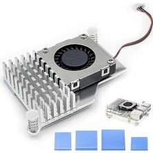 Pi 5 Aktif Soğutucu – 30MM 5000 Rpm Sessiz Fan, 5V Gpıo, Metal Gövde, Termal Throttling’i Önler (Pi 5/4/3b+/3b Uyumlu)