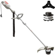 Elektrik Sense Rasensense Ies 1000 °c, Schnittkreis Ila 370 Mm, 1.000 Watt, Dahil Iplik Makarası ile Tippautomatik ve 3-Dişi-Dickichtmesser, Omuz Askısı Dahil