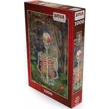 Puzzle 1000 Parça - Çiçek Açan Iskelet