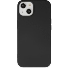 Akmanora Newface Apple iPhone 14 Plus Kılıf Nano Içi Kadife Silikon - Siyah