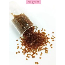 Royaleks Group Kesme Cam Boncuk 2mm - 60 Gram - Şeffaf Açık Kahve - BNC391