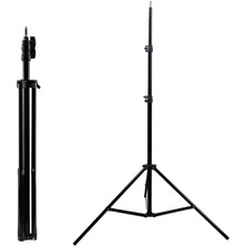 Alüminyum Alaşımlı Işık Standı 2 Metre Ayarlanabilir Yaylı Yastıklı Fotoğraf Tripod Standları Fotoğraf Stüdyosu Flaşları, Halka Işık Standı, Fotoğraf Ekipmanları Flash Standı