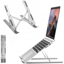 Laptop Stant Bilgisayar Stant Notebook Stant Tüm Laptoplarla Uyumlu Bilgisayar Standı Taşınabilir Metal Kaymaz Stant Dizüstü Bilgisayar Stantları Stantı