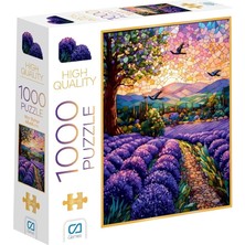 Games Mor Bahçe 1000 Parça 2,2mm Kalınlık 48X68CM Profesyonel Hobi Puzzle Yapboz Serisi