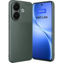 Akmanora Newface Vivo V60 Lite Auto Focus Karbon Kapak - Koyu Yeşil