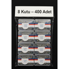 8 KUTU(400 Adet) Eşarp Iğnesi Başörtü Iğnesi Türban Şal Iğnesi Toplu Iğne