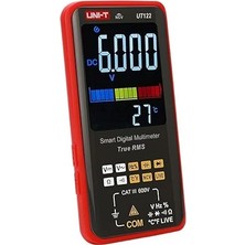 UT122/UT121A/B Smart Digital Multimeter True Rms Voltage Frequency Dual Display Ncv Lıve Auto Range 6199 Count Meter (UT122)
