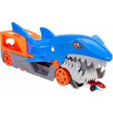 Hot Wheels Köpek Balığı Taşıyıcı Oyun Seti 4+ Yaş Erkek Çocuklar İçin Eğlenceli Tasarım GVG36