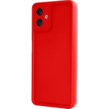 Akmanora Newface Samsung Galaxy A07 4g Viera Silikon - Kırmızı