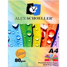 Schoeller A.FTK.KGT.450.02 Fotokopi Kağıdı -Renkli Karışık - A4 - 621