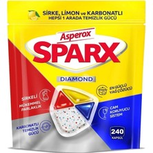 Maison Vyona Asperox Sparx Diamond Bulaşık Kapsülü 60 Lı 4 Adet Sirke Limon Karbonatlı