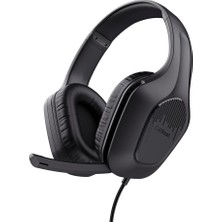 FourForce Gaming Gxt 415 Zirox Hafif Oyun Kulaklıkları, Pc, Xbox, Ps4, Ps5, Switch, Mobil Bilgisayar, 3,5 mm Bağlantı, Katlanabilir Mikrofon, Kablolu Kulaklık 2 M Üstü Kulak Üstü Siyah