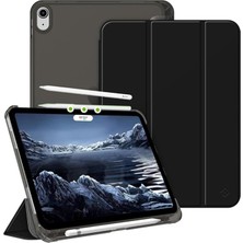 iPad Air 13INÇ M2 ile Uyumlu Kılıf Flip Cover Kalem Bölmeli Pc Case A2898 A2899 A2900 Siyah