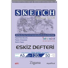 FourForce A5 Spiralli Eskiz Defteri – 50 Yaprak, 120 gr Çizim Bloknotu, Sanat Defteri