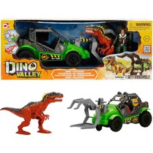 Dino Valley Dinozor Saldırısı Oyun Seti - Turuncu Jeep