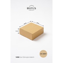 Rufus Concept 16X16X5CM Kraft Koli 25 Adet