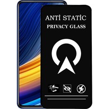 FourForce Iletişim Xiaomi Poco X3 Pro ile Uyumlu Tam Kaplayan Anti Statik Görünmez Safir Ekran Koruyucu Hayalet Cam