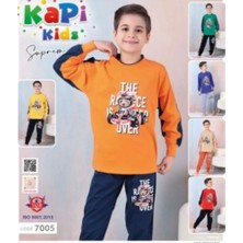 fiyakamstore Kapi Kids 7011 Erkek Çocuk Uzun Kol Pijama Takım