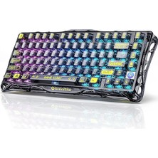 FourForce Mercury K1 Lite Rgb Kablosuz Mekanik Gaming Klavye, Ingilizce Q