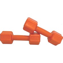 FourForce 1 kg Turuncu Dambıl Seti 1 kg x 2 Adet Toplam 2 kg Ağırlık Seti