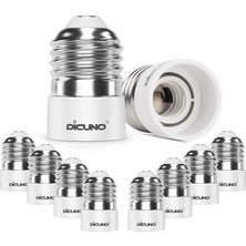 FourForce E27 E14 Lamba Duyu Dönüştürücü, Adaptör Duyu Büyük Edison Dişli, E27 Ila E14, Isıya Dayanıklı, LED Lamba, Ampul ve Cfl Ampul Için, 10'lu Paket