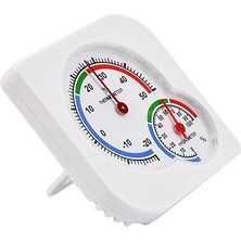 FourForce Lua 2'si 1 Arada Iç Mekan Mini Analog Termometre Analog, Oda Iklimlendirme Için Oda Termometresi Sıcaklık ve Nem Ölçer