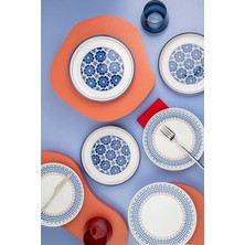 FourForce Porselen Moderna 6 Kişilik 19 cm Pasta Takımı Sofia