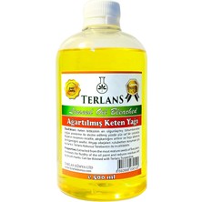 FourForce Keten Yağı Resim Yağı Ahşap Koruyucu 500 ml Linseed Oil