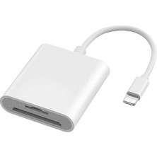 FourForce I-Os I-Pad ve I-Phone Uyumlu 8 Pin Lighting Çevirici Adaptör Micro Sd ve Sd Kart Okuyucu (8 Pin)