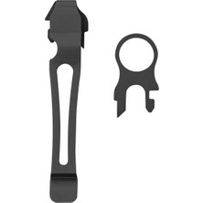 FourForce Pocket Clip & Lanyard - Cep Klipsi ve Kordon Halkası - Siyah