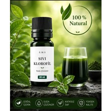 E.M.S Sıvı Klorofil 20 Ml Suda Çözünür Yeşil Gıda Renklendirici. DAMLALIKLI CAM ŞİŞEDE.