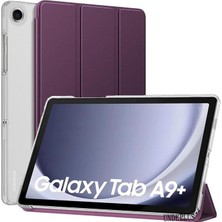 Samsung Galaxy Tab A9 Plus 11INÇ X210 X215 X216 ile Uyumlu Kılıf Pu Deri Smart Standlı Case