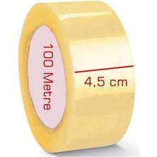 FourForce Adet 45X100 Metre Akrilik Koli Bandı Kopmayan Güçlü Koli Bandı