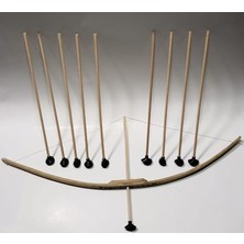 FourForce Eğitici 75CM Ahşap Ok Yay Takımı +10 Vantuzlu Ok 30 mt Menzil Hassas Nişan Alma Güçlü Gergiye Mukavemetli