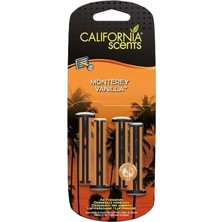 FourForce Scents Vent Stick Monterey Vanilla Tatlı Vanilya Parfümlü Kalorifer Geçme Koku 4'lü Set