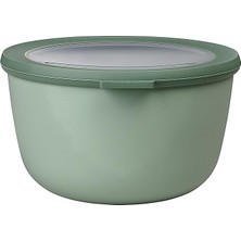 FourForce - Multi Bowl Cirqula Round - Kapaklı Saklama Kabı - Buzdolabı Için Hava Geçirmez Saklama Kutusu ve Mikrodalga Fırın Kabı Olarak Uygundur - 2000 ml - Nordic Sage