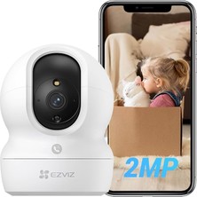 FourForce Cp1 Pro - 1080P Full Hd, Akıllı Hareket Takibi, 360° Dönüş, H.265, Çift Yönlü Ses, 10M Gece Görüşü, Tip-C, 512 GB Microsd Desteği, Ev ve Bebek Güvenliği Için Wi-Fi Kamera
