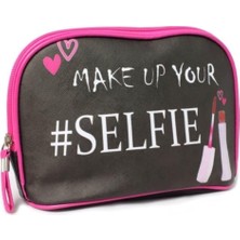 FourForce Eleganza Make-Up Selfie Yazılı Çanta